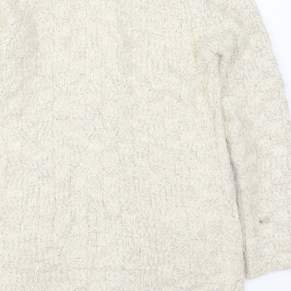 It Hippie Womens Beige  Knit Cardigan Jumper Size M