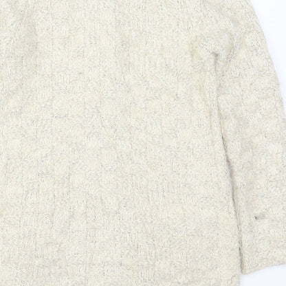 It Hippie Womens Beige  Knit Cardigan Jumper Size M