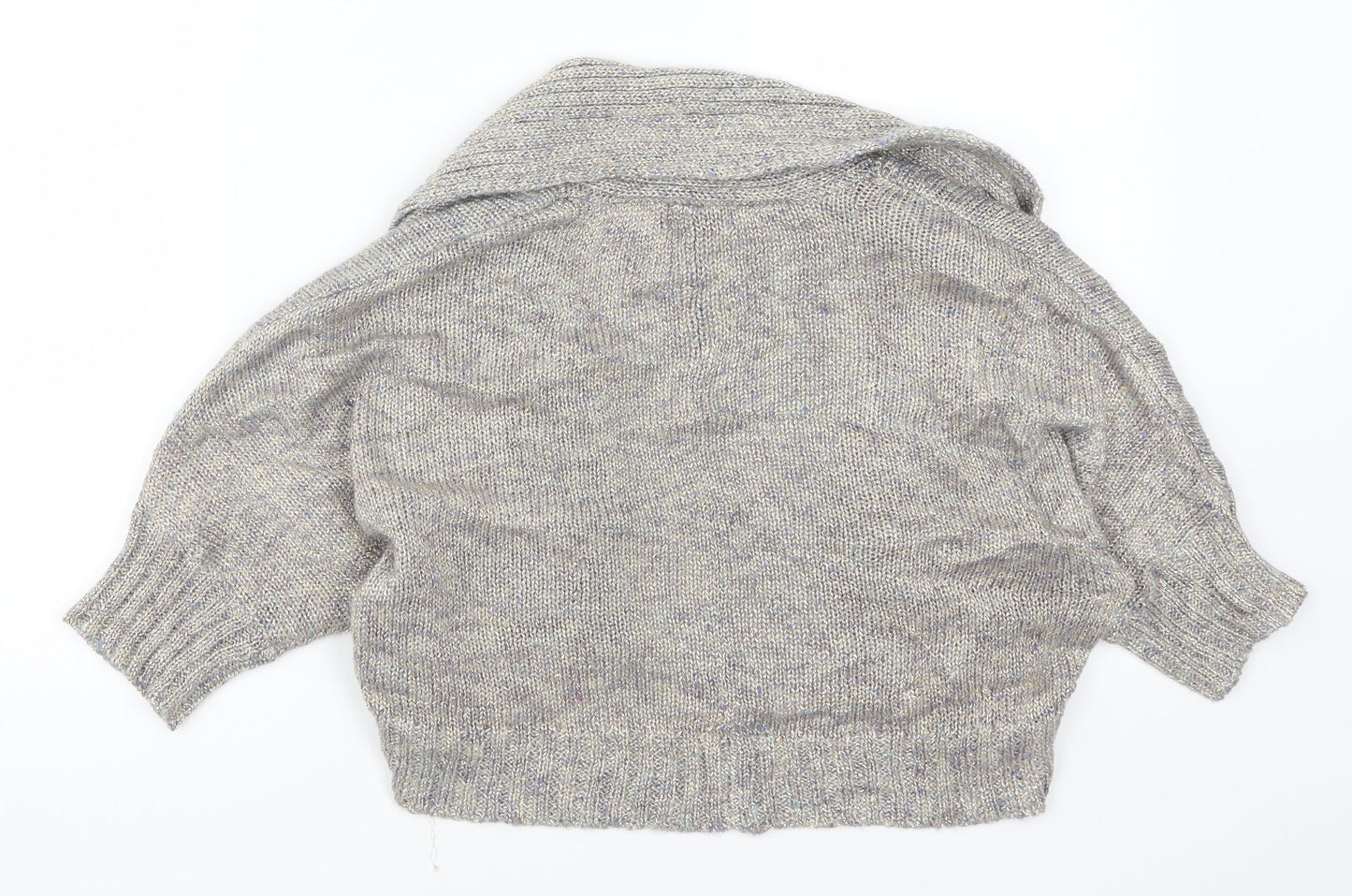 Womens UK Size 10 Matalan Grey Cardigan Jumper