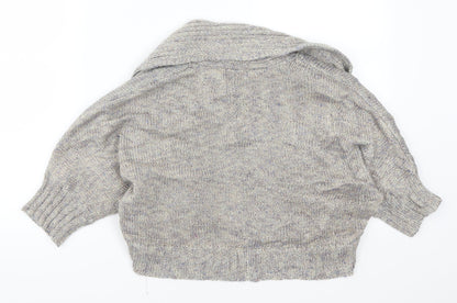 Womens UK Size 10 Matalan Grey Cardigan Jumper