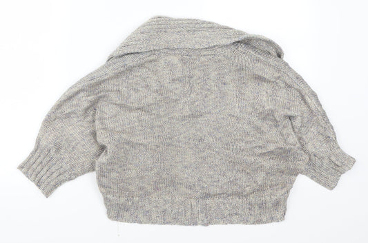 Womens UK Size 10 Matalan Grey Cardigan Jumper