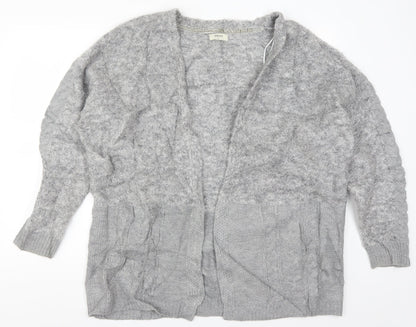 Womens UK Size XL Papaya Grey Cardigan Jumper