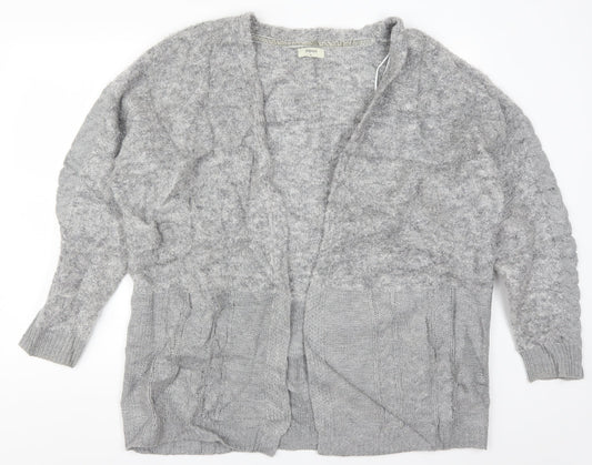 Womens UK Size XL Papaya Grey Cardigan Jumper