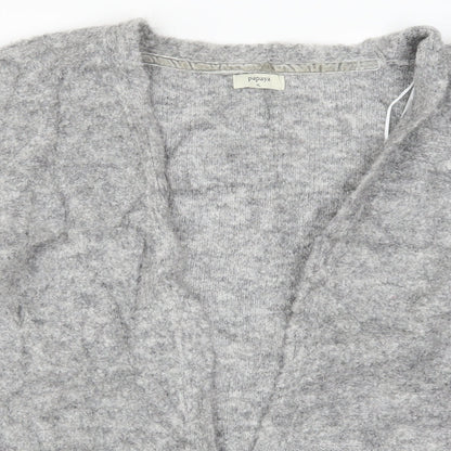Womens UK Size XL Papaya Grey Cardigan Jumper