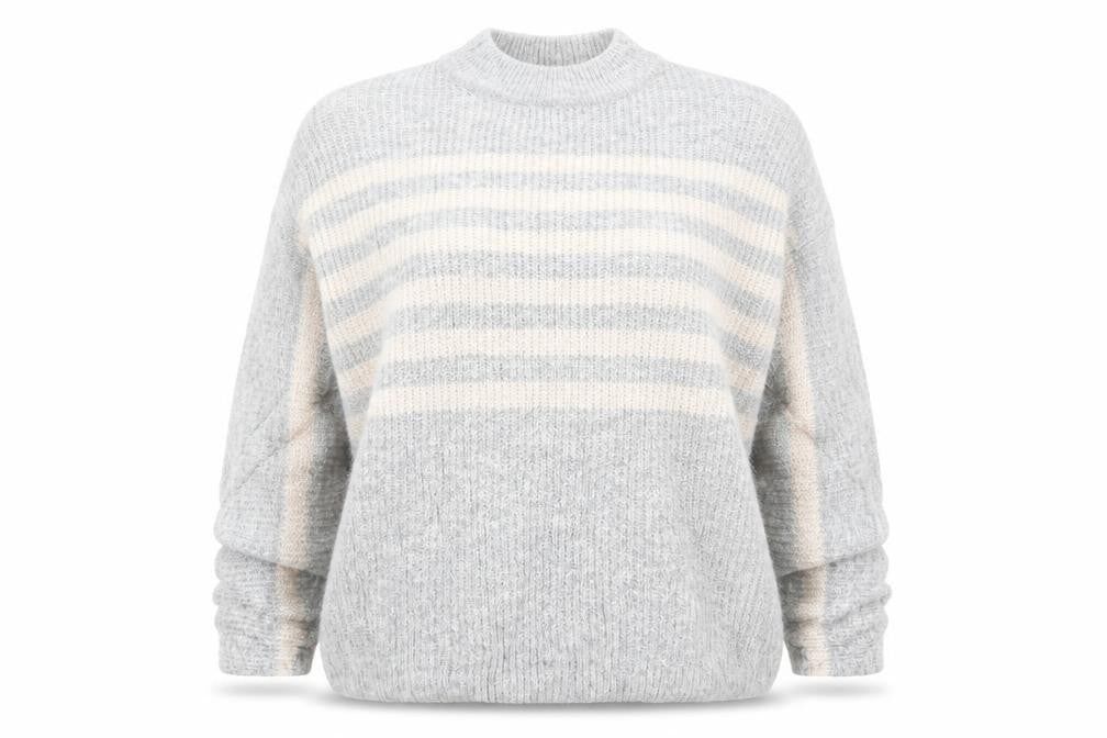 Womens UK Size M Papaya Grey Pullover Jumper