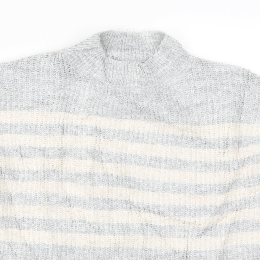 Womens UK Size M Papaya Grey Pullover Jumper