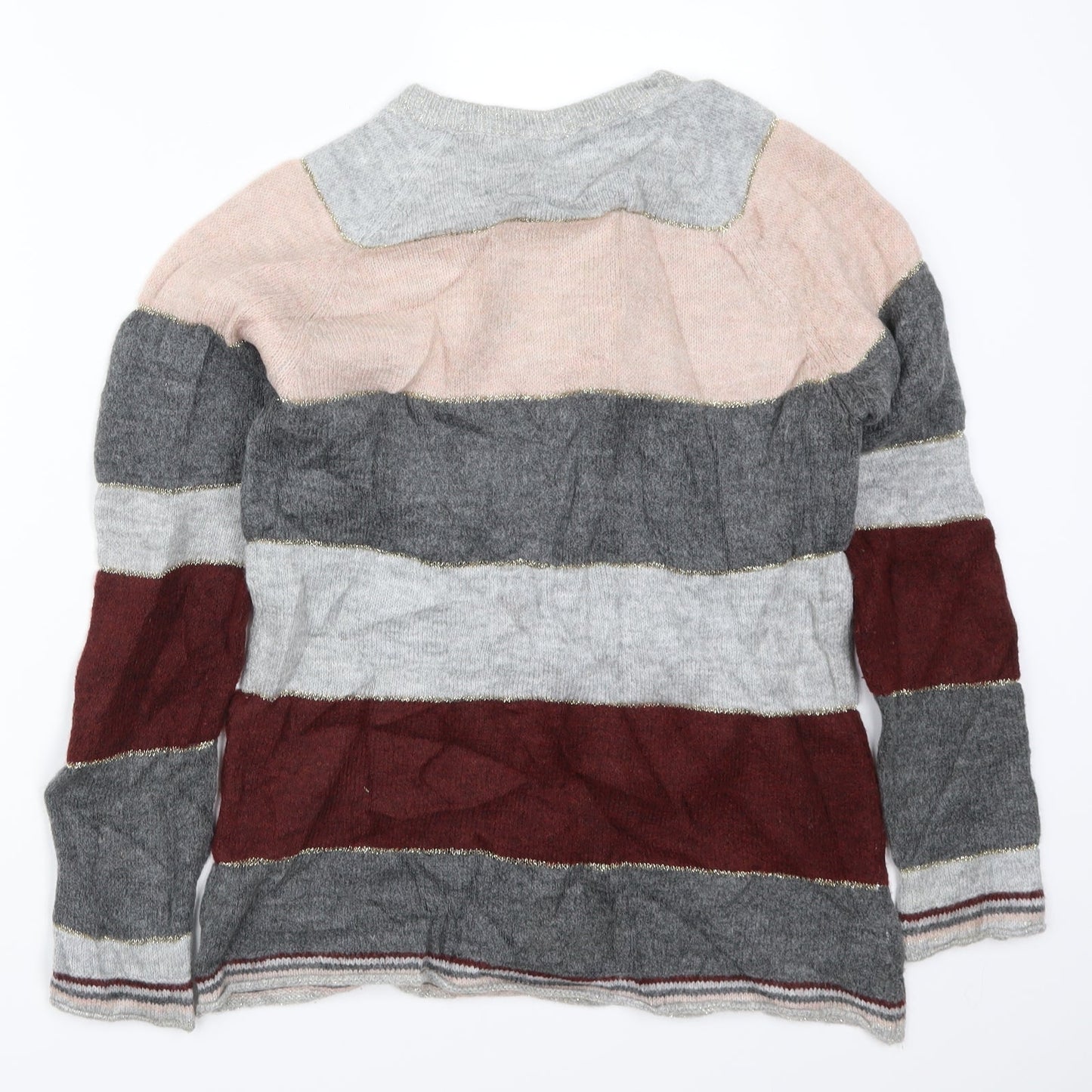 Womens UK Size 10 Kaleidoscope Multicoloured Pullover Jumper