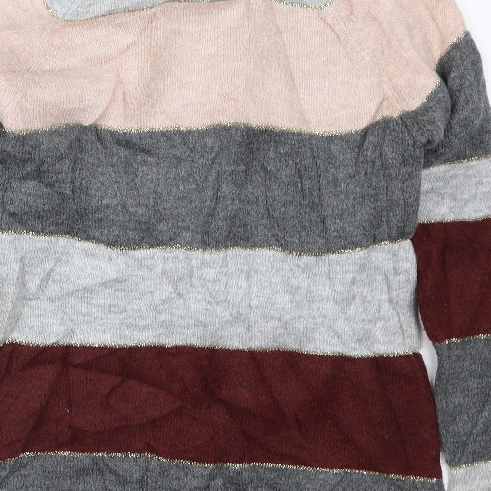 Womens UK Size 10 Kaleidoscope Multicoloured Pullover Jumper