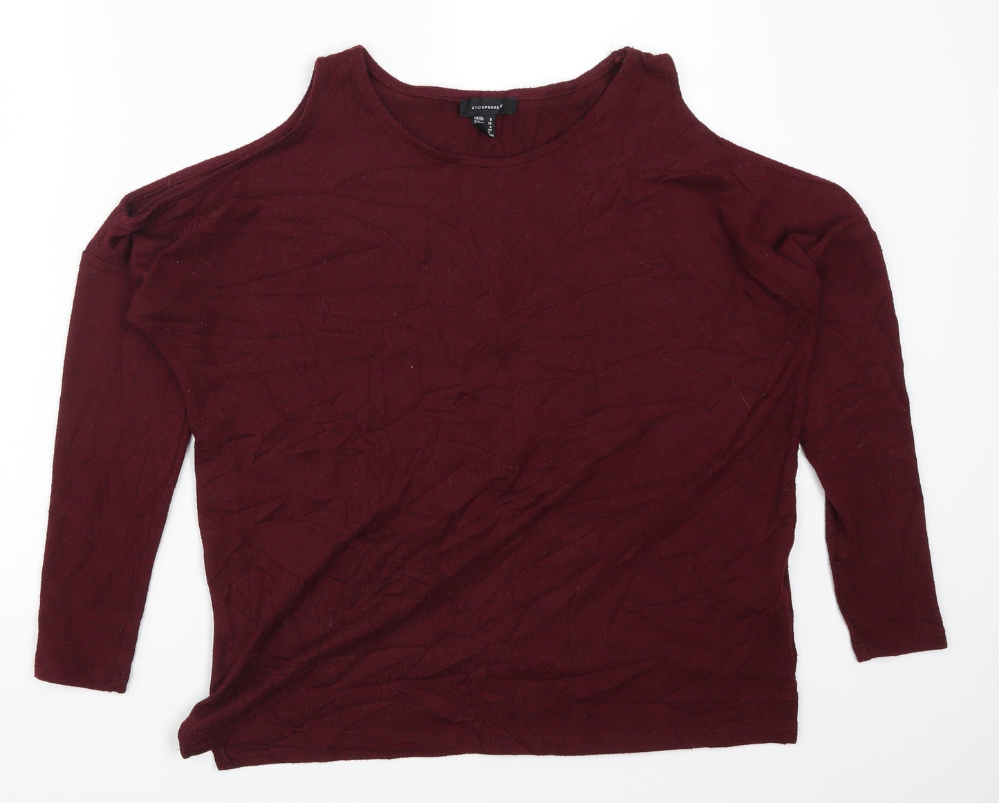 Atmosphere Womens Red   Basic T-Shirt Size 8