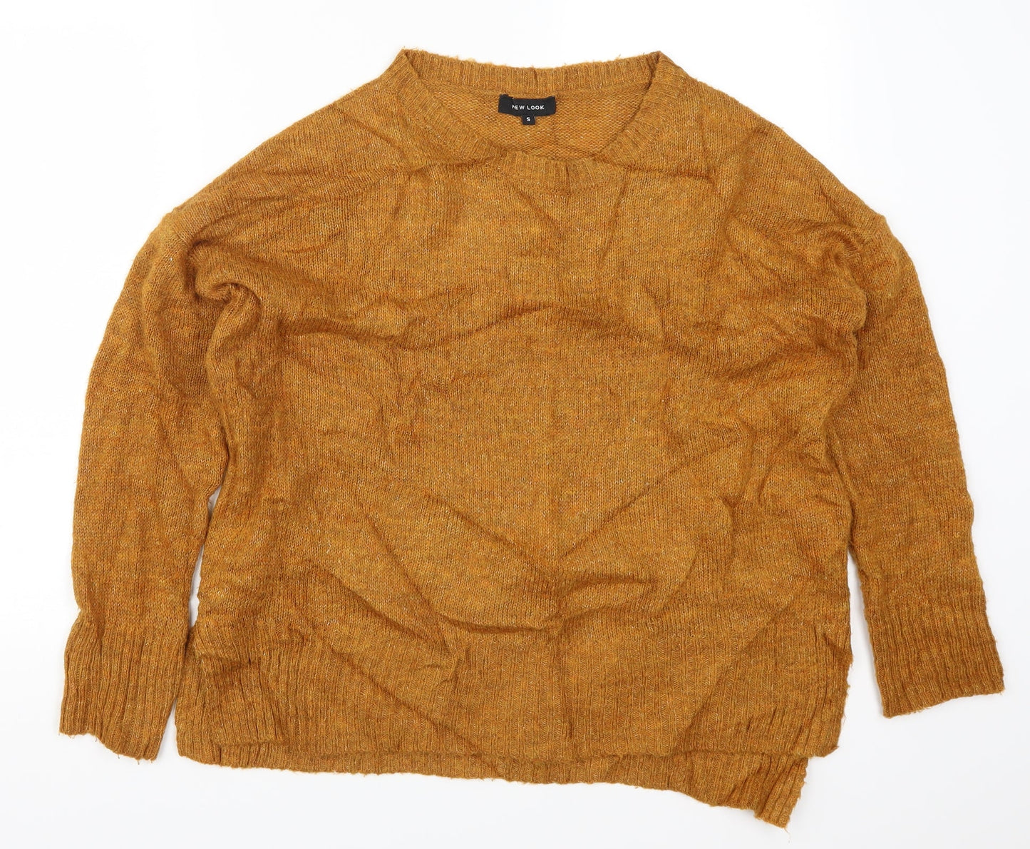 Womens UK Size S New Look Orange Pullover Jumper