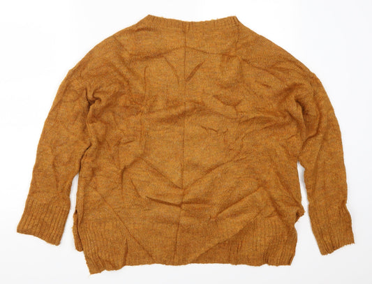 Womens UK Size S New Look Orange Pullover Jumper
