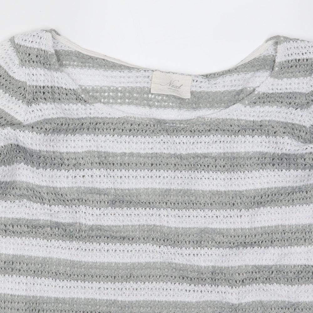 Womens UK Size 10 NEXT Grey Pullover Jumper