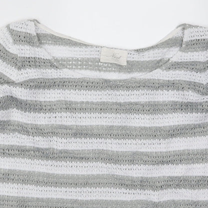 Womens UK Size 10 NEXT Grey Pullover Jumper