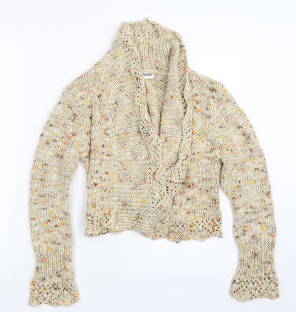 Kaleidoscope Womens Yellow  Knit Cardigan Jumper Size 12