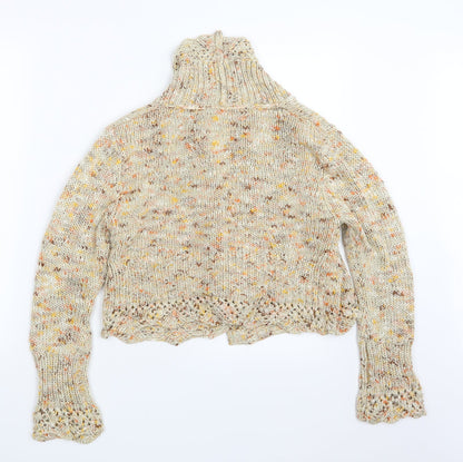 Kaleidoscope Womens Yellow  Knit Cardigan Jumper Size 12