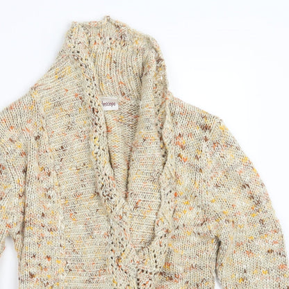 Kaleidoscope Womens Yellow  Knit Cardigan Jumper Size 12
