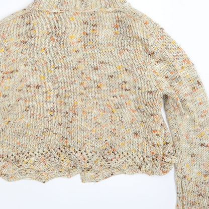 Kaleidoscope Womens Yellow  Knit Cardigan Jumper Size 12