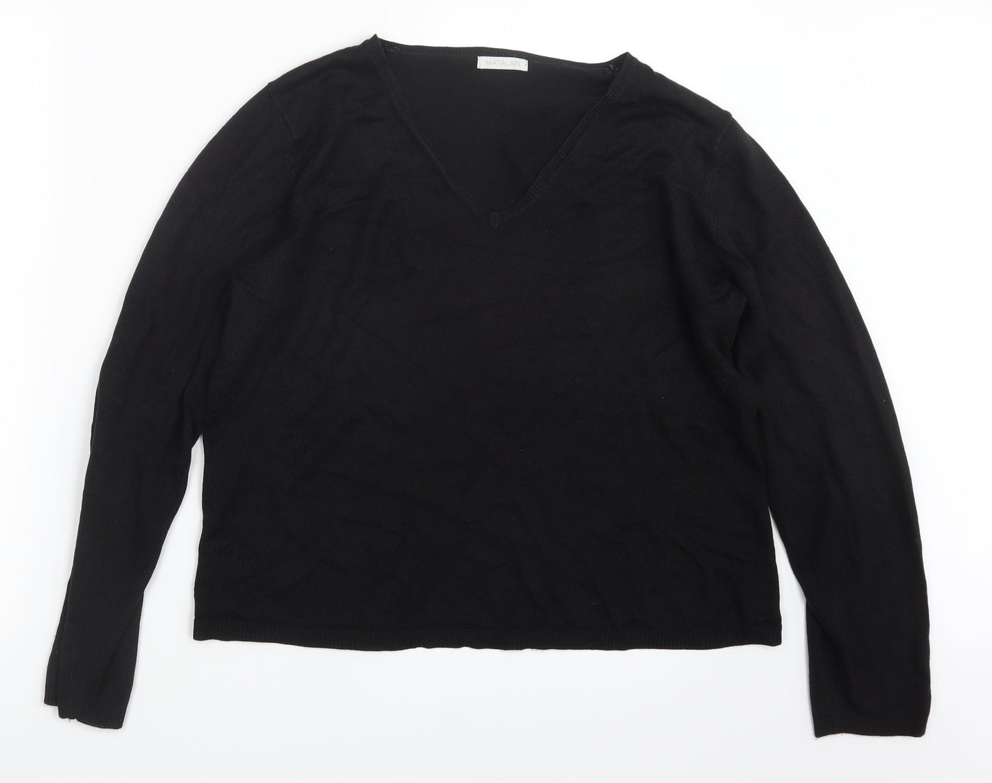 Womens UK Size 16 Matalan Black Pullover Jumper
