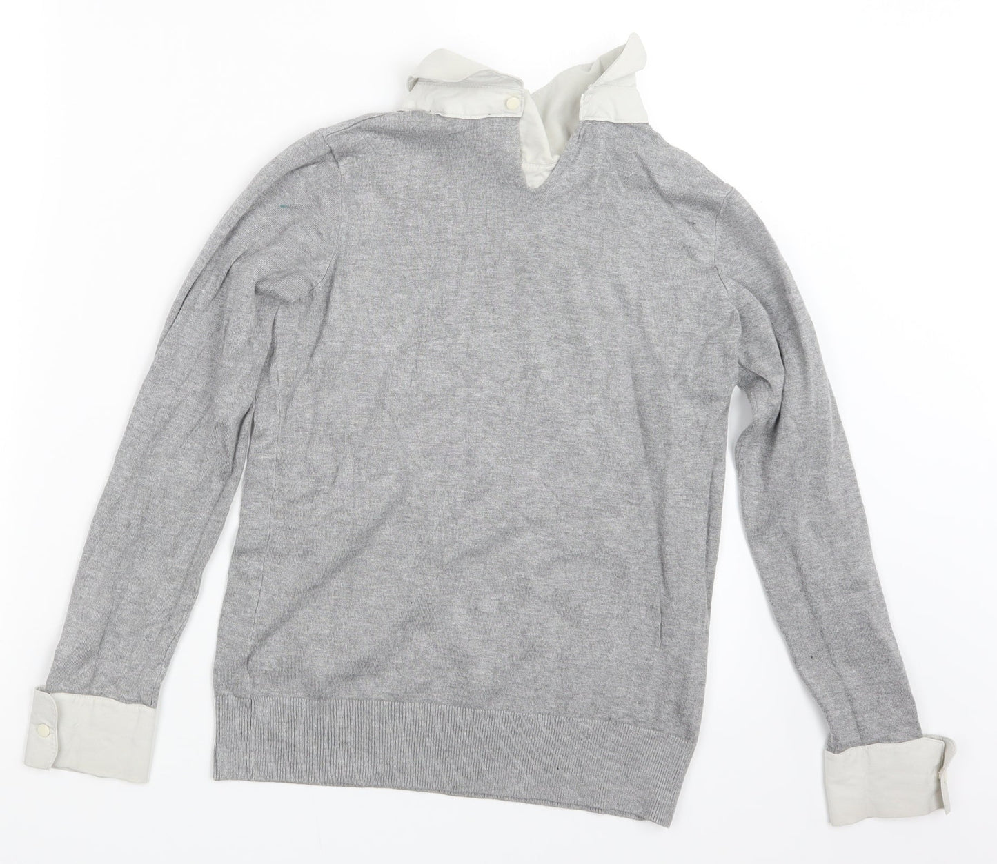 Womens UK Size 8 Dorothy Perkins Grey Pullover Jumper