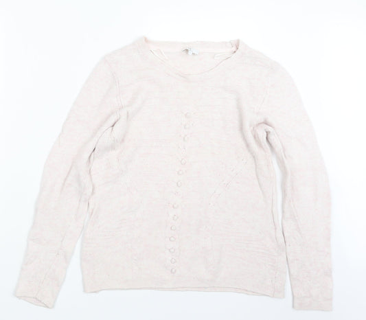 CC Womens Pink  Knit Pullover Jumper Size L