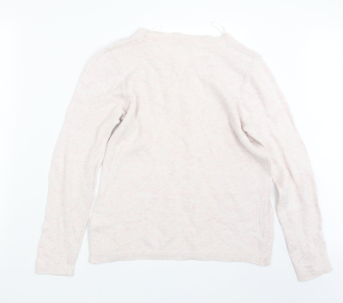 Womens UK Size L CC Pink Pullover Jumper
