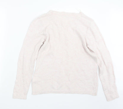 Womens UK Size L CC Pink Pullover Jumper