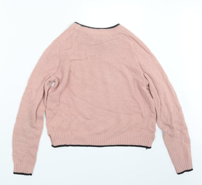 Divided by H&M Womens Pink  Knit Pullover Jumper Size XS