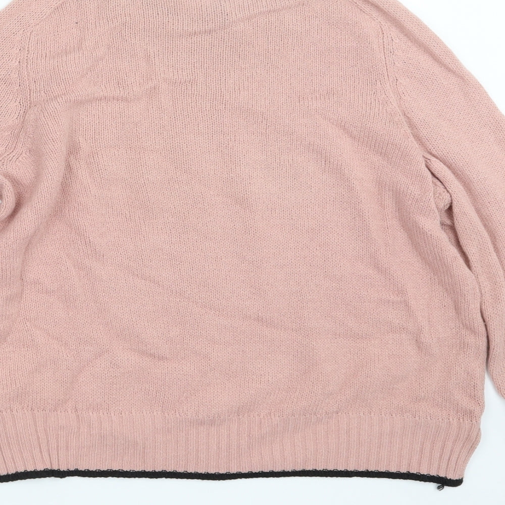 Divided by H&M Womens Pink  Knit Pullover Jumper Size XS