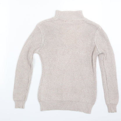 Womens UK Size S Quiz Pink Pullover Jumper