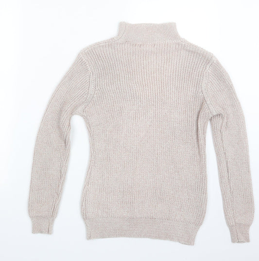 Womens UK Size S Quiz Pink Pullover Jumper