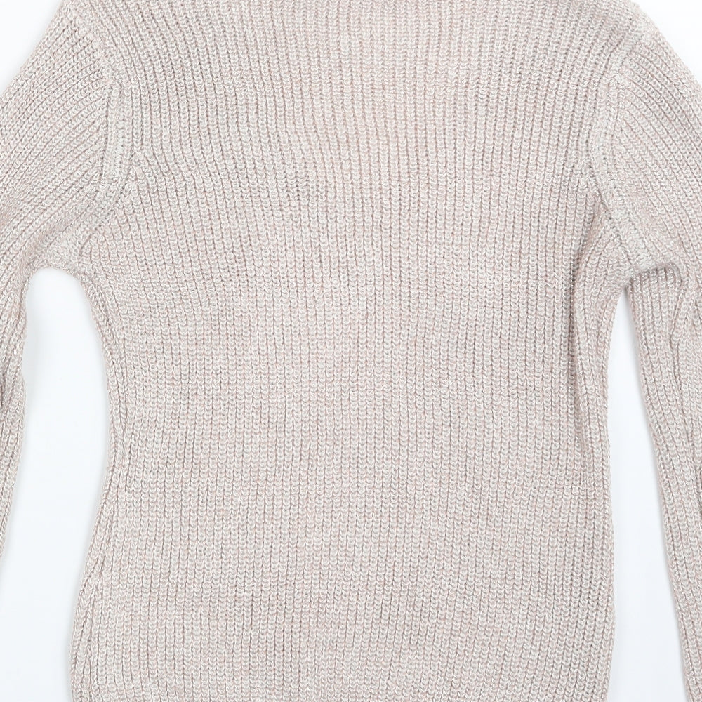 Womens UK Size S Quiz Pink Pullover Jumper