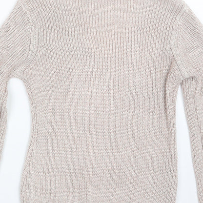Womens UK Size S Quiz Pink Pullover Jumper