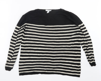 Womens UK Size M H&M Black Pullover Jumper