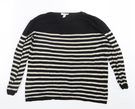 Womens UK Size M H&M Black Pullover Jumper