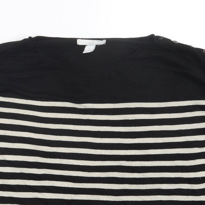 Womens UK Size M H&M Black Pullover Jumper