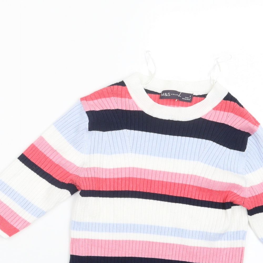 Womens UK Size 8 Marks and Spencer Pink Pullover Jumper