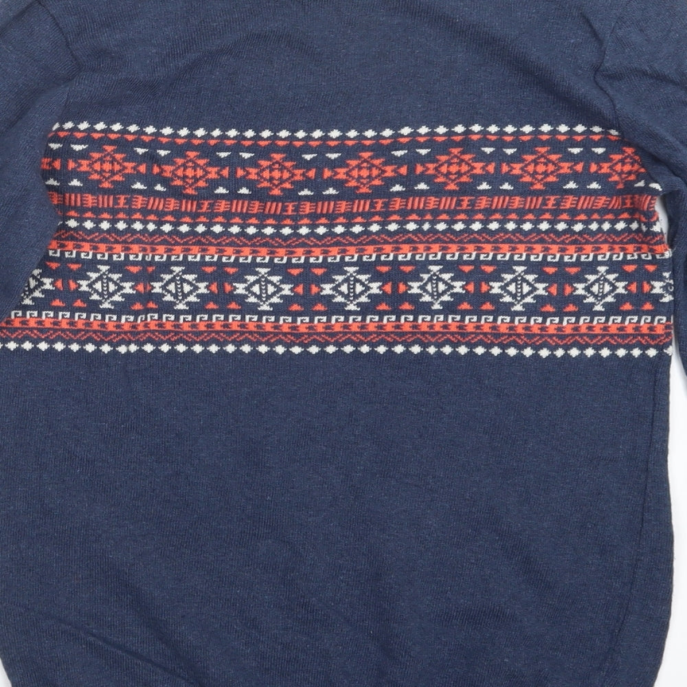 ASOS Mens Blue  Knit Pullover Jumper Size XS