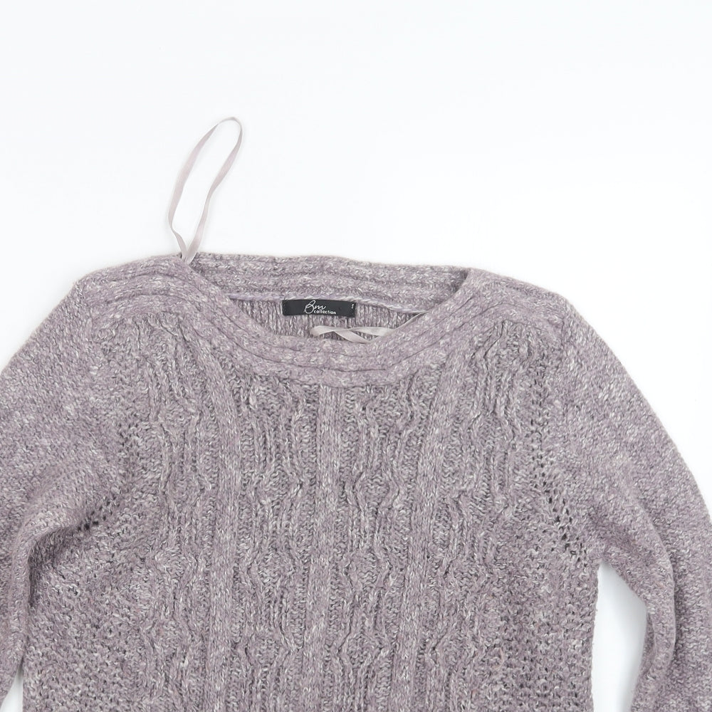 Womens UK Size S Bm Collection Purple Pullover Jumper