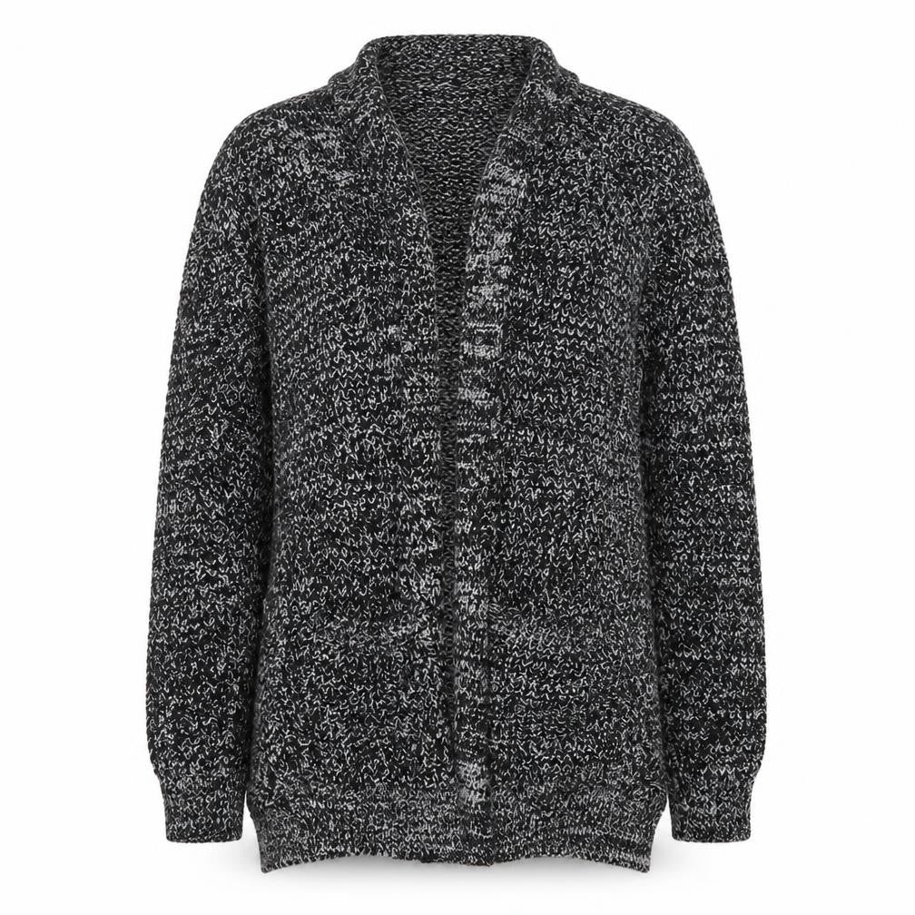 Womens UK Size S Papaya Black Cardigan Jumper
