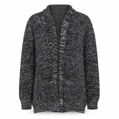 Womens UK Size S Papaya Black Cardigan Jumper