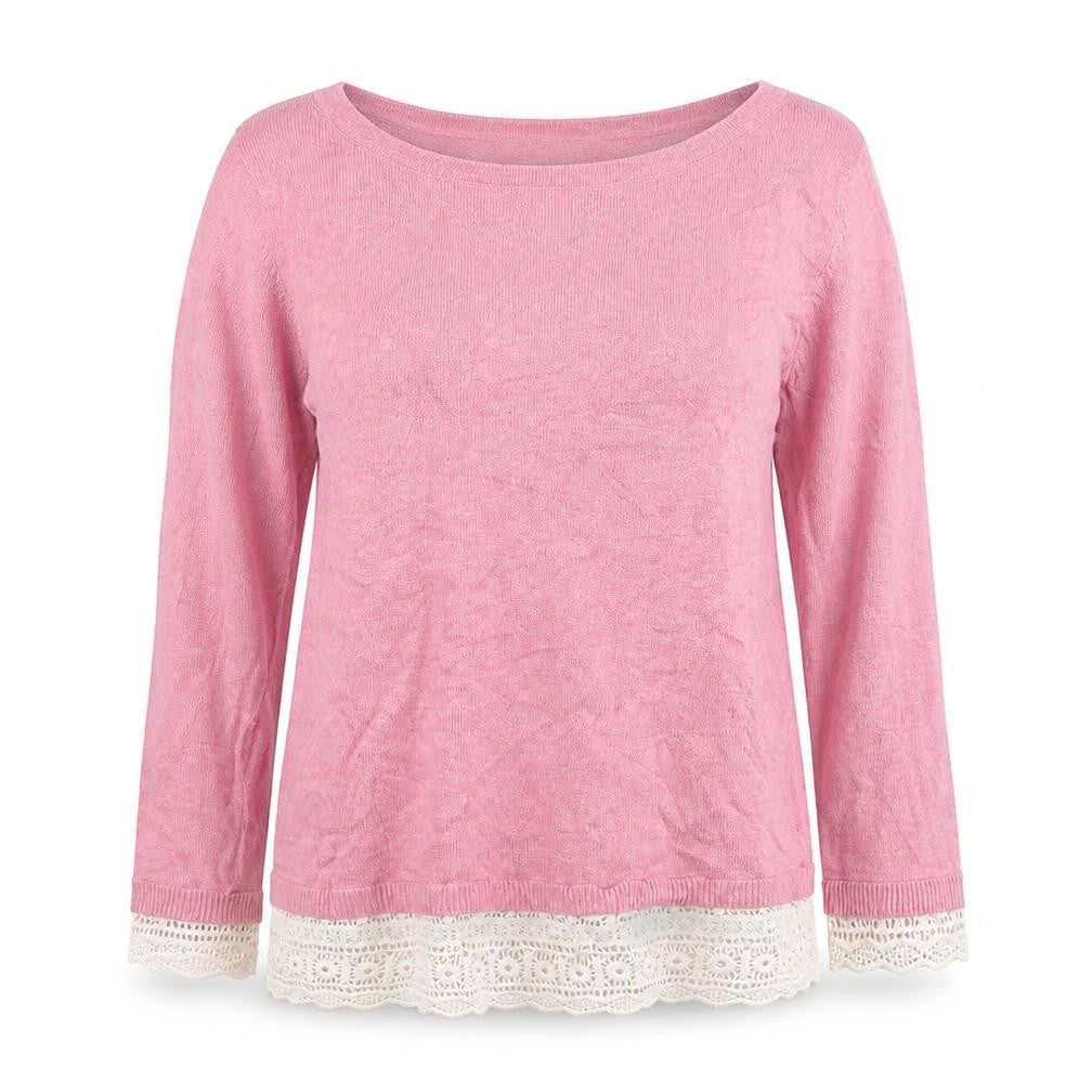 Womens UK Size 12 M&Co Pink Pullover Jumper