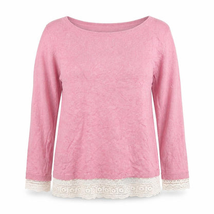Womens UK Size 12 M&Co Pink Pullover Jumper