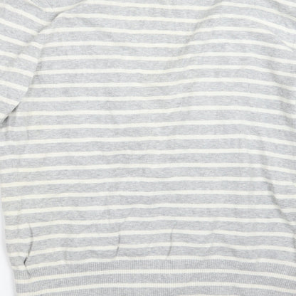 Gap Womens Grey Striped Knit Cardigan Jumper Size L