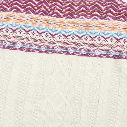 Formula Womens White  Knit Pullover Jumper Size 10
