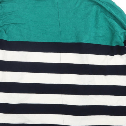 Intuition Womens White Striped Knit Cardigan Jumper Size 12