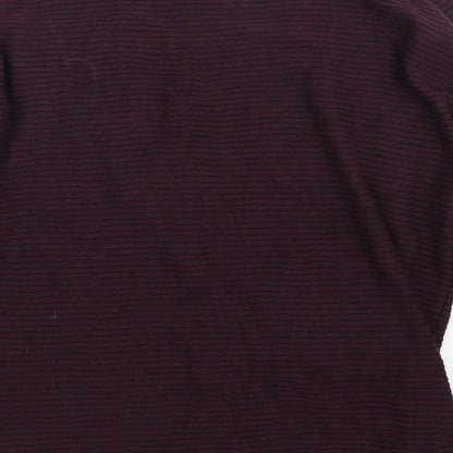 Cedar Wood State Mens Purple  Knit Pullover Jumper Size XL