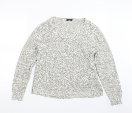 Womens UK Size 16 M&Co Green Pullover Jumper