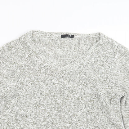 Womens UK Size 16 M&Co Green Pullover Jumper