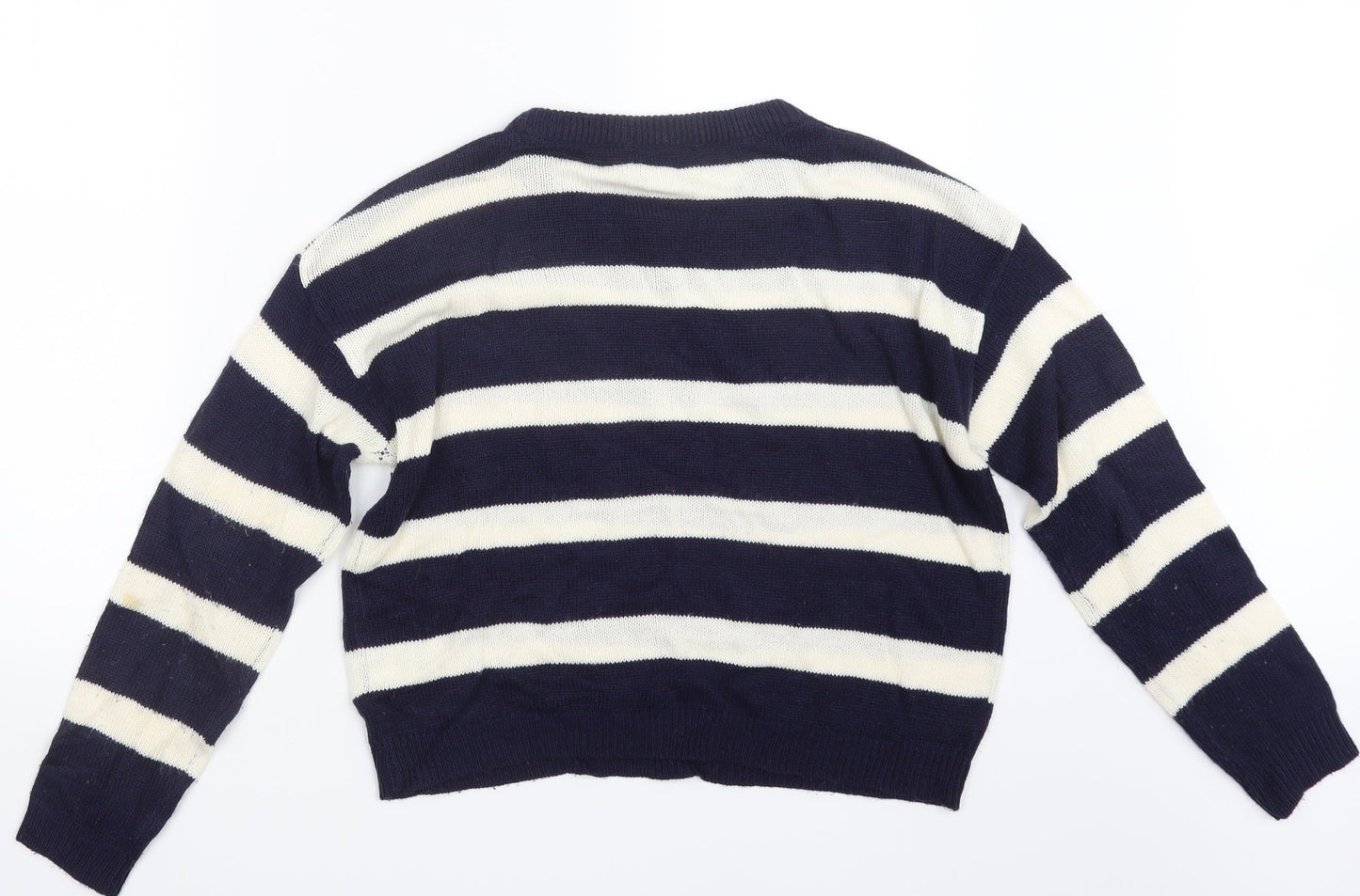 Brave Soul Womens Blue  Knit Pullover Jumper Size 12