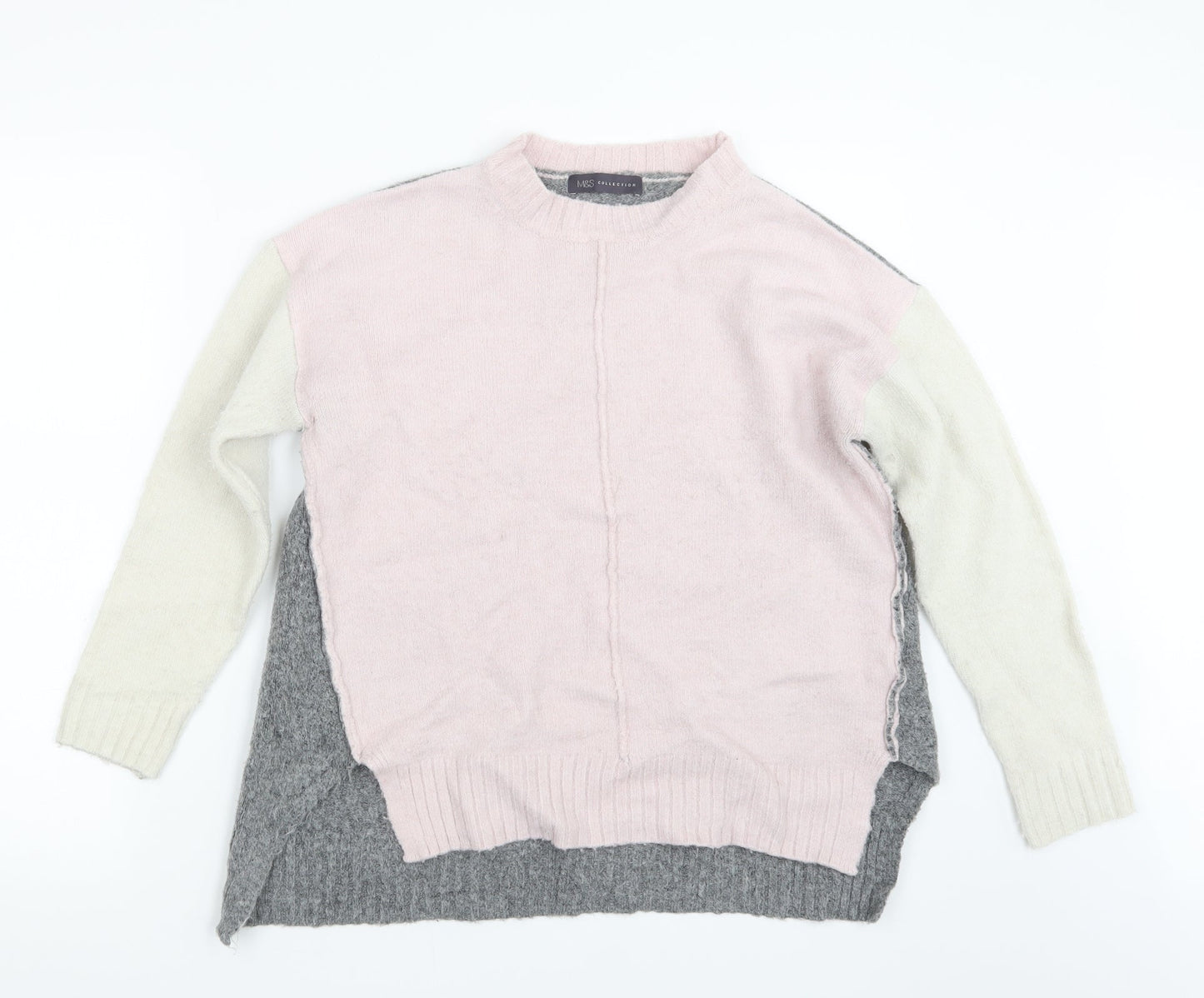 Womens UK Size M Marks and Spencer Pink Pullover Jumper